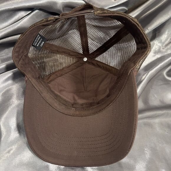 PLAYBOY X PACSUN Trucker Hat Dual Bunnies Bunny Mesh Snapback Brown Embroidered - Picture 7 of 9